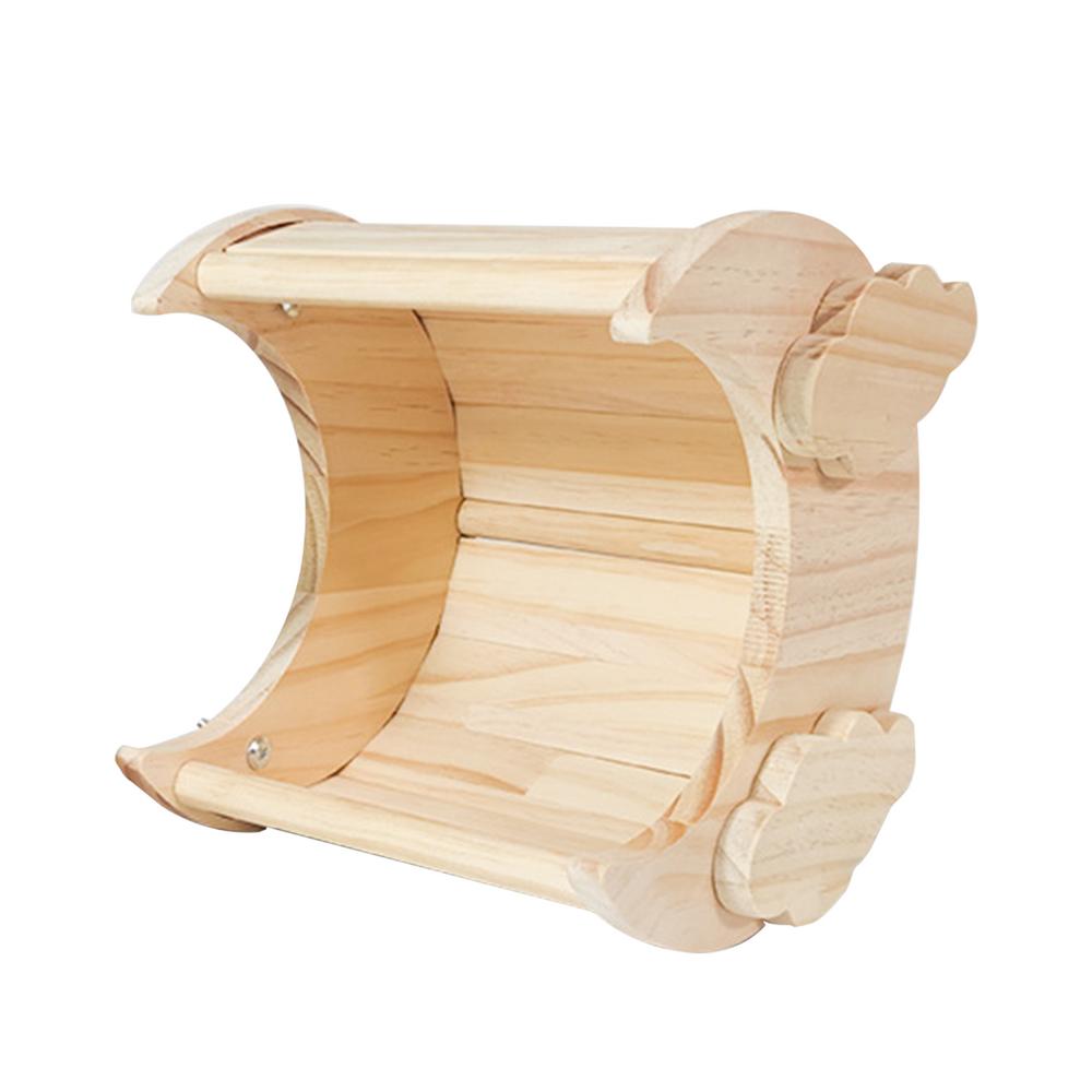Wooden Chinchilla House Moon Shaped Chinchilla Habitat Hamster Habitat Rabbit Hut For Small Animals Hamsters Chinchillas Bunnies