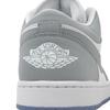 Air Jordan 1 Low White Wolf Grey Women Sneakers Aluminum DC0774-105