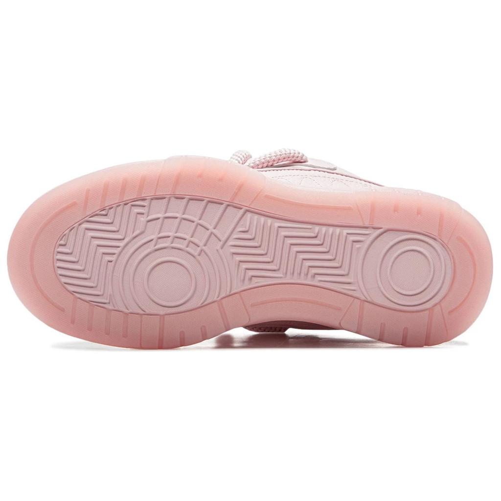 New LiNing Zhi Cheng 2.0 Cushioning Breathable Height Increasing Low Top Skateboard Shoes Women's Pink AGCU092-13