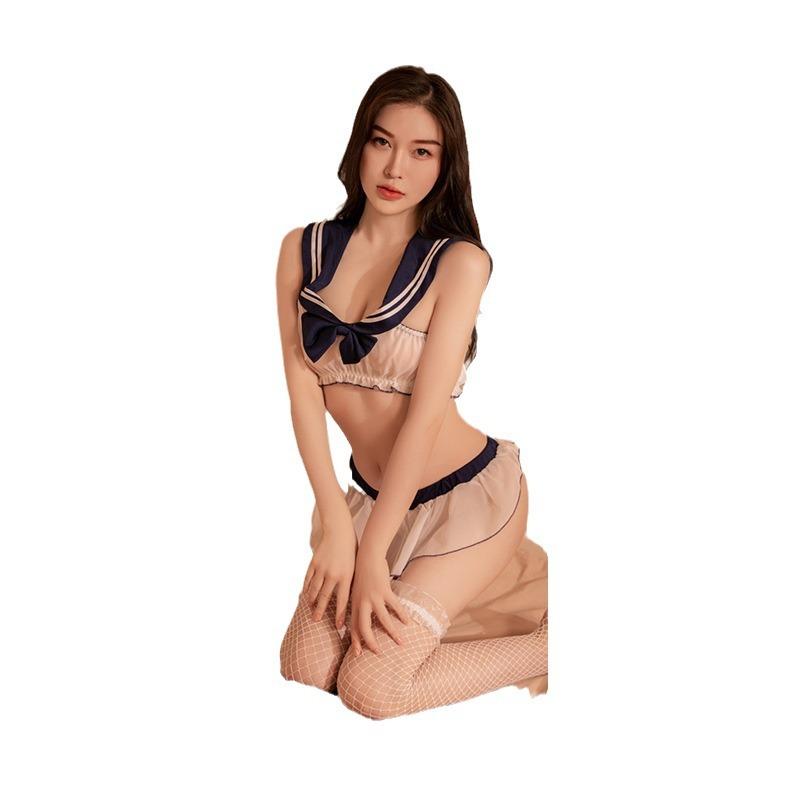 Sexy Underwear Sexy Hollow Open Gear Free Student Uniform Passion Suit Cosplay Hot Pajama Sailor