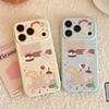 Cartoon Meow iPhone 17 Pro Max Heart Case, Fits 13/15/16 Pro