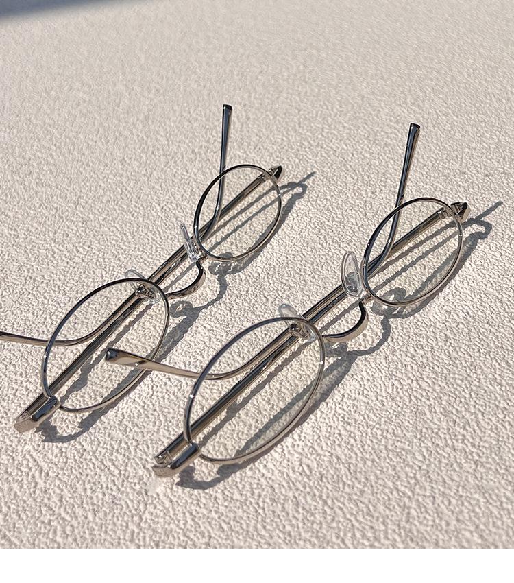 Y2k Small Oval Metal Frame Reading Glasses Woman Korean Fashion Optics Spectacle Finished Near Eyewear -1.0 -4.0  Oculos