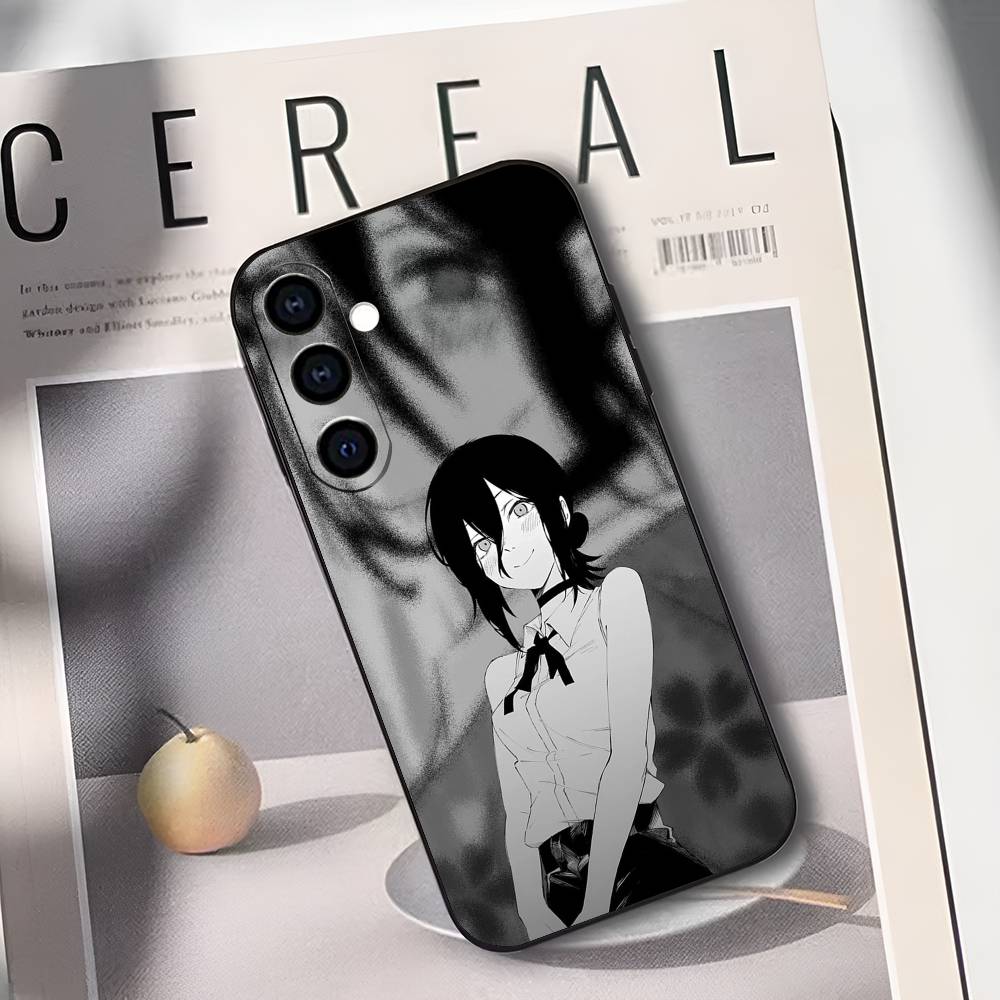 R-Reze C-Chainsaw Man Phone Case Silicone Soft For Samsung Galaxy A73,A72,A71,A70,A53,A52,A51