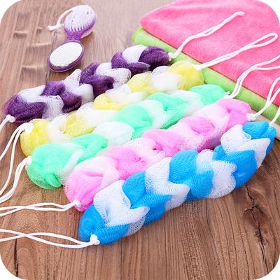 Long Bath Flower Adult Pull Back Strip Bath Scrub Bath Towel Toiletries Colored Bath Ball Bath Strip
