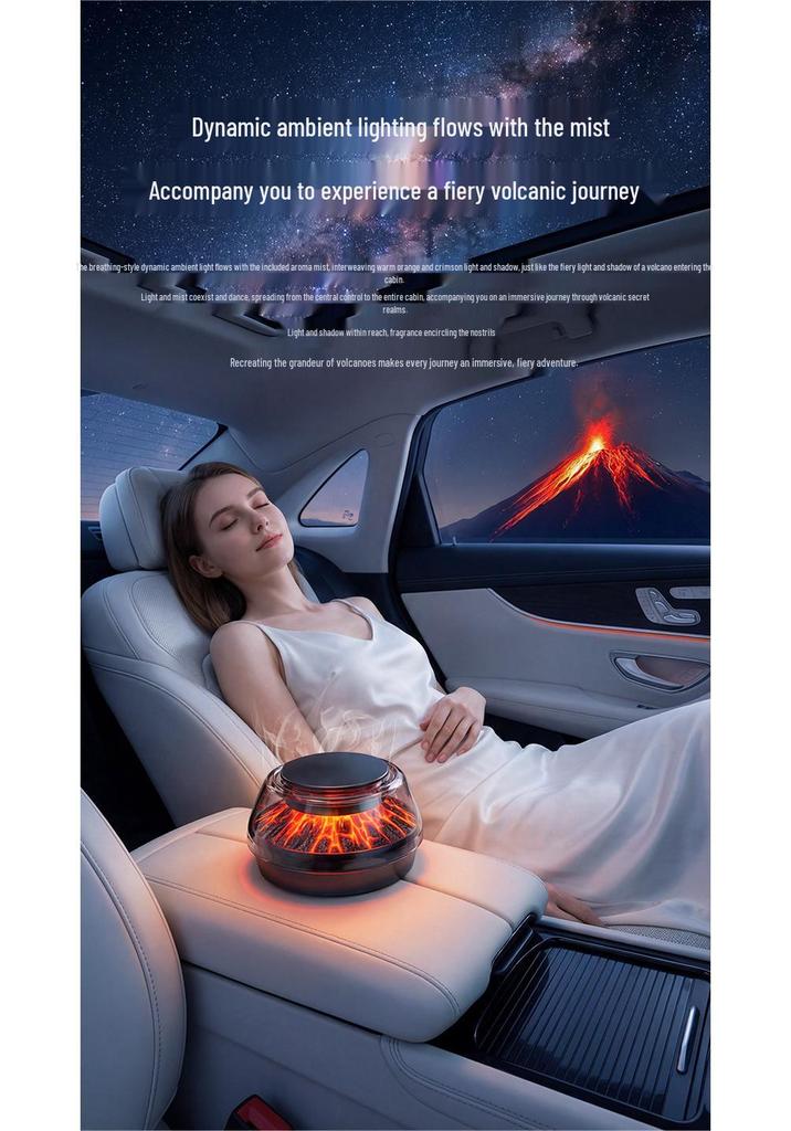 New 2026 Car Air Freshener & Ambient Light Automatic Fragrance Spray Deodorizer Ornament