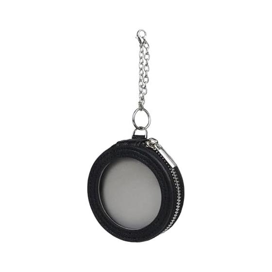 Lumimie Can Badge Case Small (for 56mm/57mm) Black - Oshi-katsu Protection Cover - Carry your can badges on your bag with this case. Includes a
