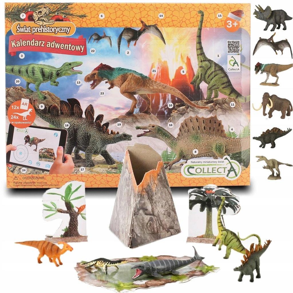 Collecta kalendarz adwentowy figurki dinozaury świat prehistoryczny 84177