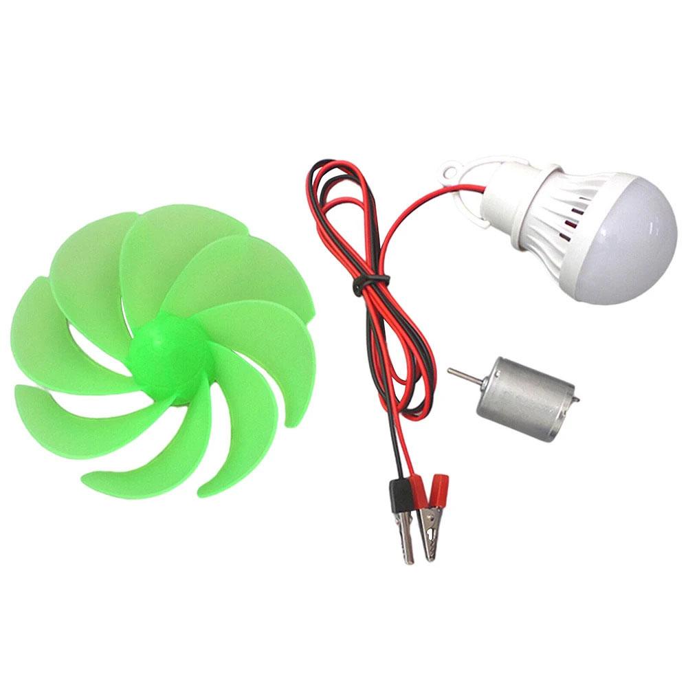 Alternative Energy Generator Wind Power Generator 2mm 31mm Wind Turbine Accessories Compact Design Hands-on Learning Experience