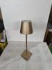 Rechargeable High-Leg Iron Table Lamp - Outdoor Touch-Control, Three-Color USB Light for Restaurants