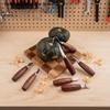 5 Stück Werkzeuge DIY Schälholz schnitzen Für Holzschnitzerei Meißel Holzbearbeitung Fräser Handwerkzeugsatz Holzschnitzmesser