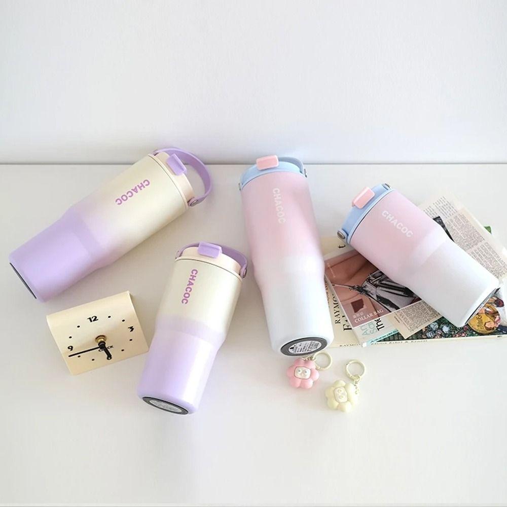 Fashion Vacuum Thermos Cup Stainless Steel Water Bottle Drinkware Insulation Cup  Gift