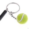 Portable Tennis Racket Keychain Handmade Cute Key Ring Gift for Sports Lovers