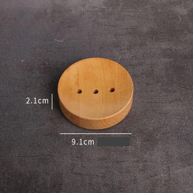 Săpuniere din Lemn Natural cu Drenaj, Suport Farfurie, Suporturi Tip Cutie, Duș, Săpunuri pentru Spălarea Mâinilor, Suport YLE055