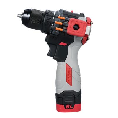 Hammer Drill 16.8V Brushless Power Drill Set Rechargeable Drill with Battery and Charger 45N.M