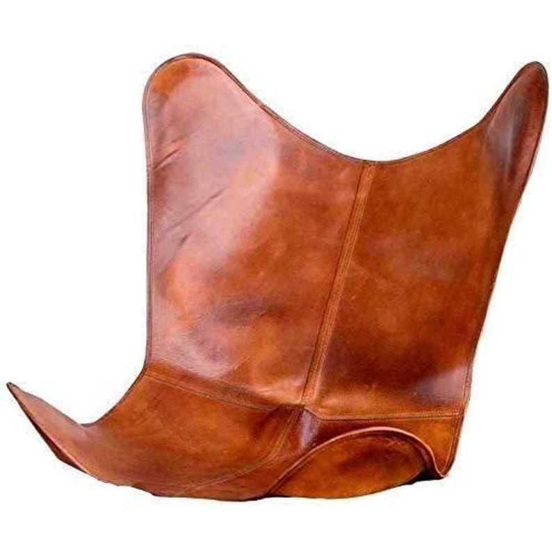 Leather Butterfly Chair, Garden Chair, living room luxury, Relaxing Chair, accent patio furniture, outdoor furniture vintage folding chair