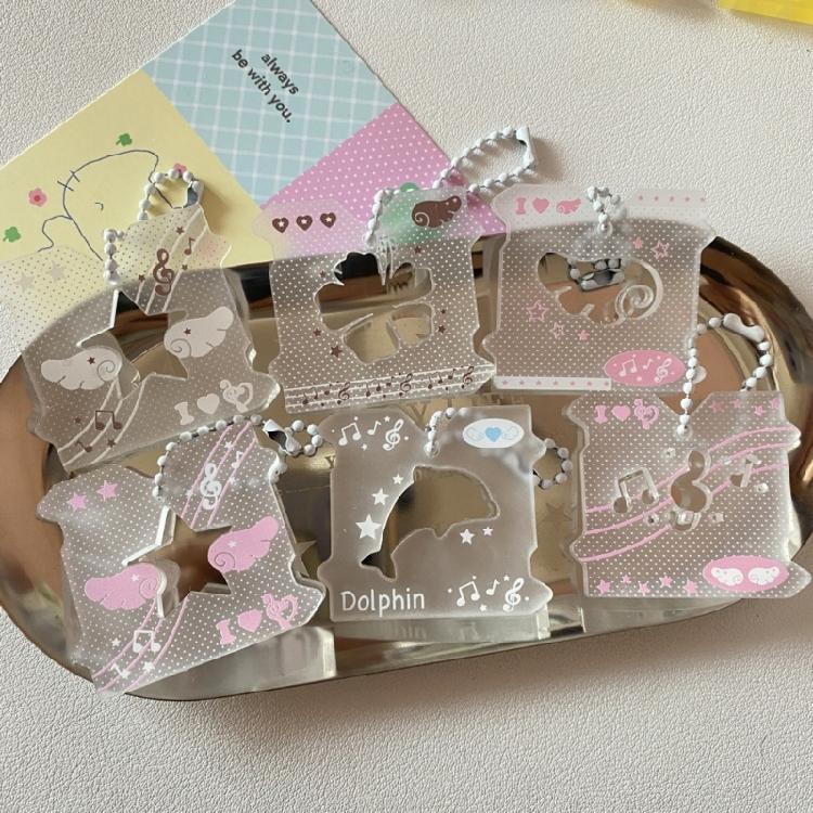 Porte-clés Mode Note de Musique Creuse Pendentif Suspendu Dessin Animé Pendentif Symbole Musical Ornement de Clé Convient pour un Usage Quotidien