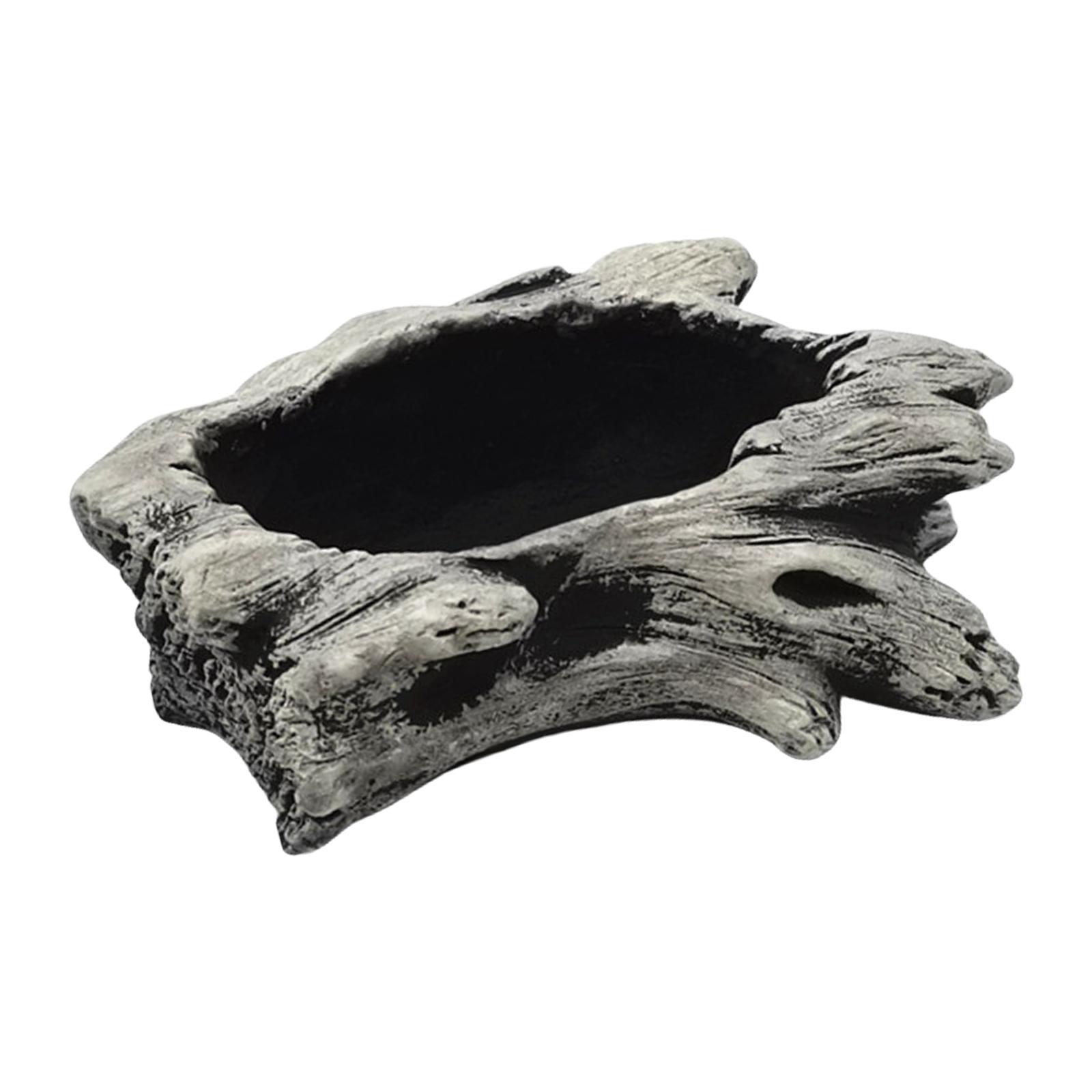 

Искусственная скульптура-кашпо из коряги, смола, для суккулентов, цветочные горшки, имитация поленницы, пористые горшки для бонсай, горшки для деревьев и растений светло-серый