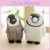 Wooden Penguin Desk Ornament Handmade Modern Art For Home Office Decor Gift For Students