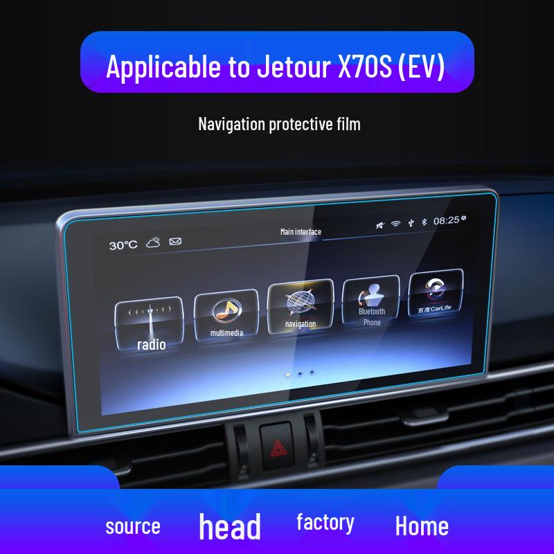 Compatible Jetour X70M/X70PRO/S Tempered Film Center Console Protective Car Interior Accessories for 25 Models
