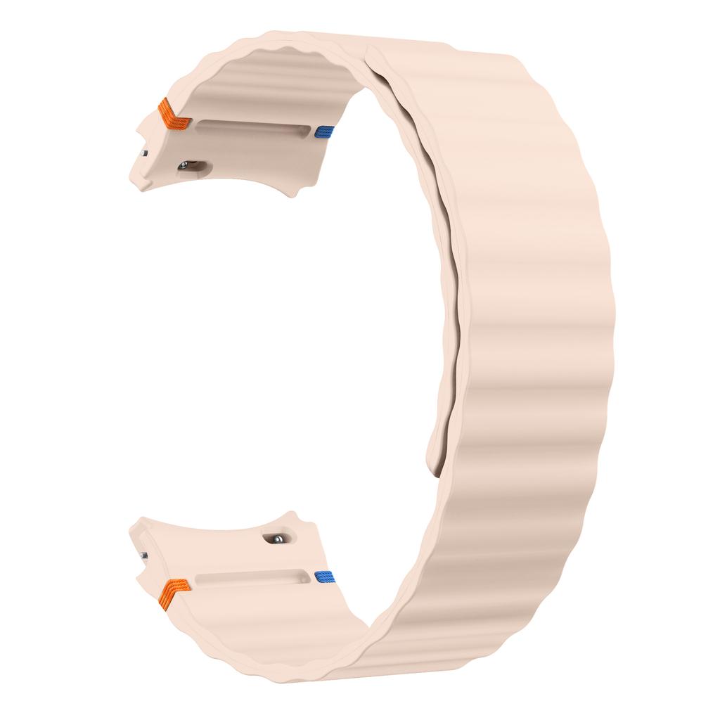 No Gaps Silicone Magnetic Band for Samsung Galaxy Watch 7/FE/6/5/4/Classic 40mm 44mm 5Pro Sport Bracelet for Galaxy Watch 6 4 Classic 43/47mm