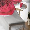 Red Rose Flower Modern Curtains For Living Room Transparent Tulle Curtains Window Sheer For The Bedroom Accessories Decor