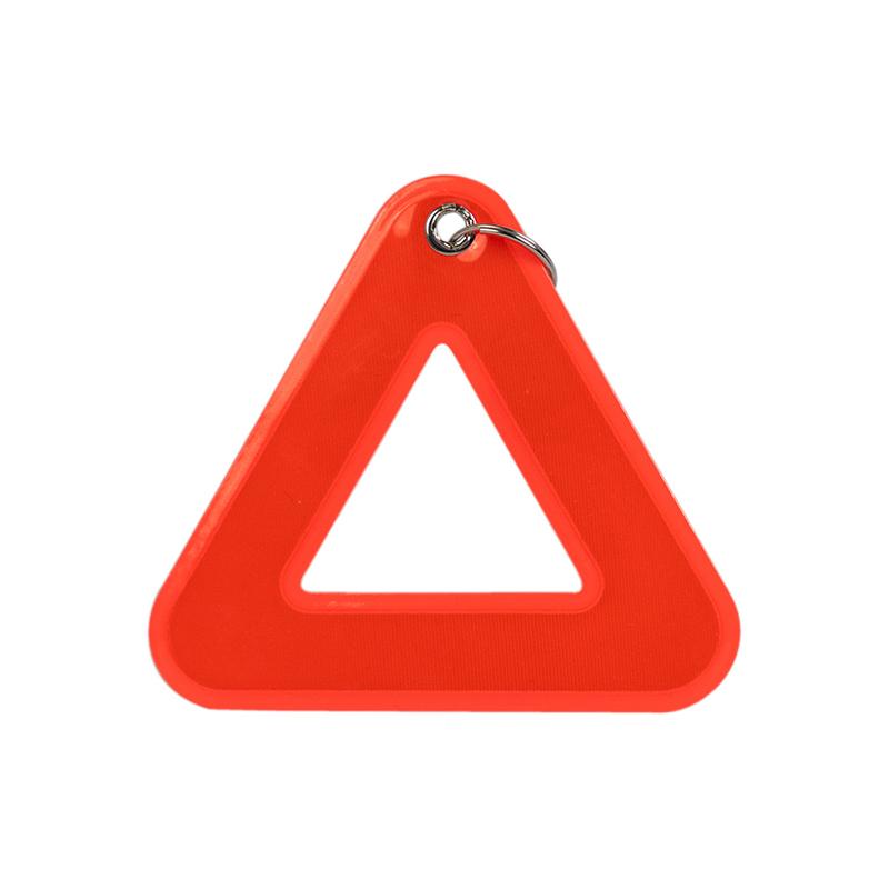 Reflective Pendant For School Bags Triangle Safety Reflector Student Safety Hanging Tag For Night Walking And Cycling