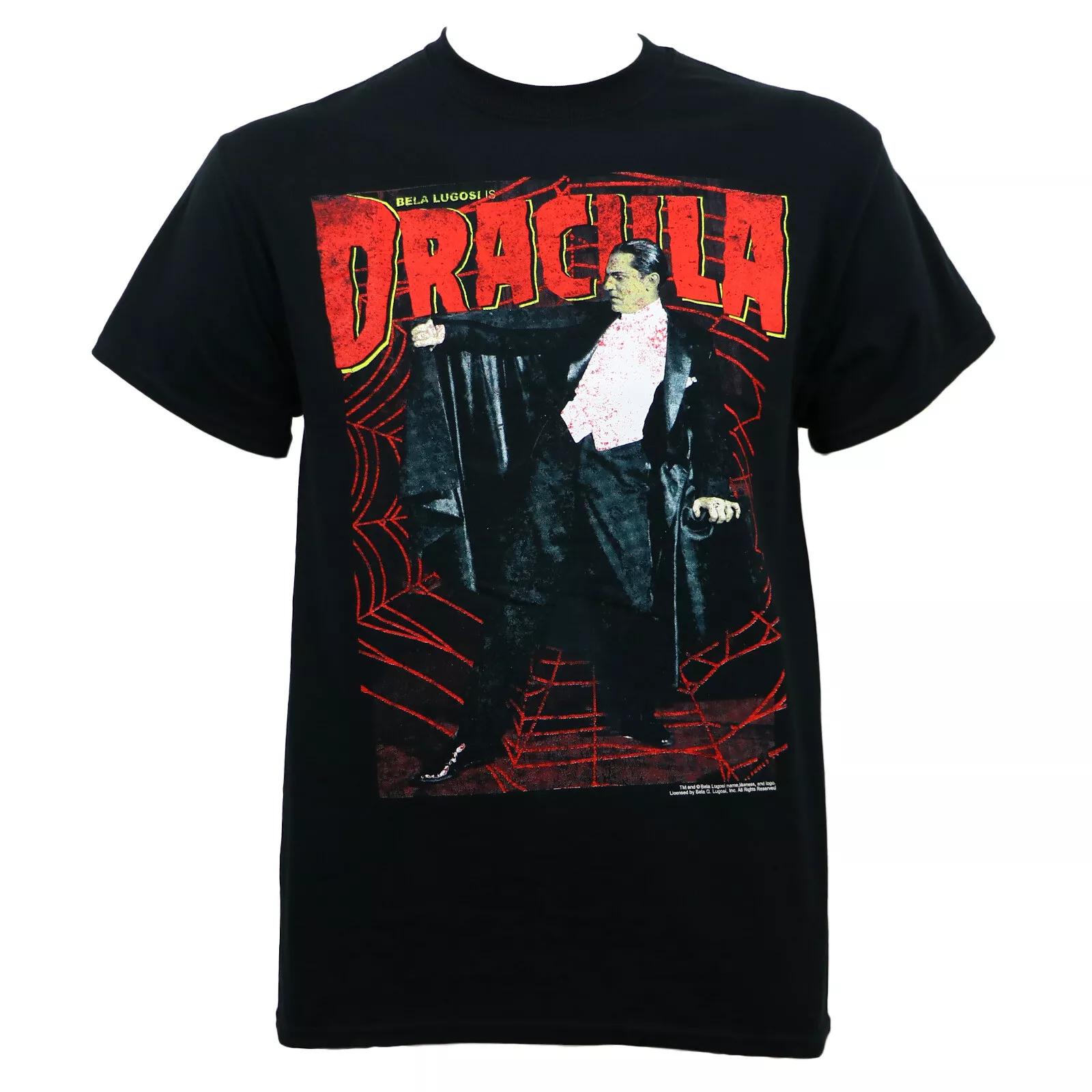 Universal Monsters Dracula Web Bela Lugosi T-Shirt S NEW 4XL