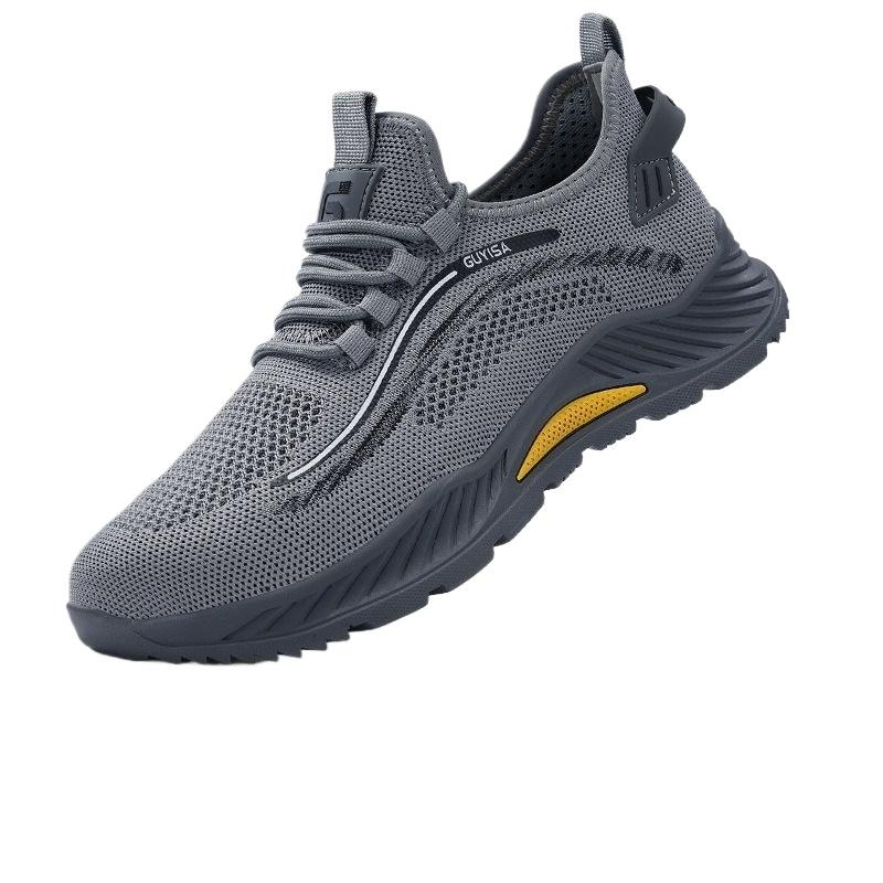 

Fashion Safety Shoes Men Steel Toe Sneaker Lightweight Puncture Proof Safety Work Boots Man Breathable Working Shoes Anti-smash 38