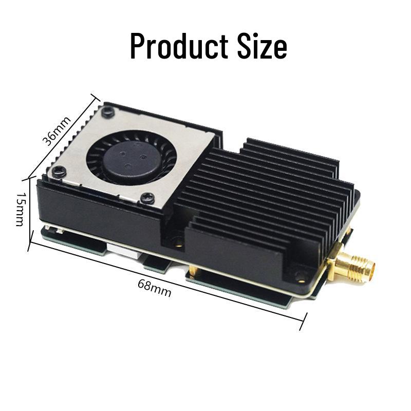 10W 64CH 7.2GHz High-Power FPV Video Transmitter for Racing Drones