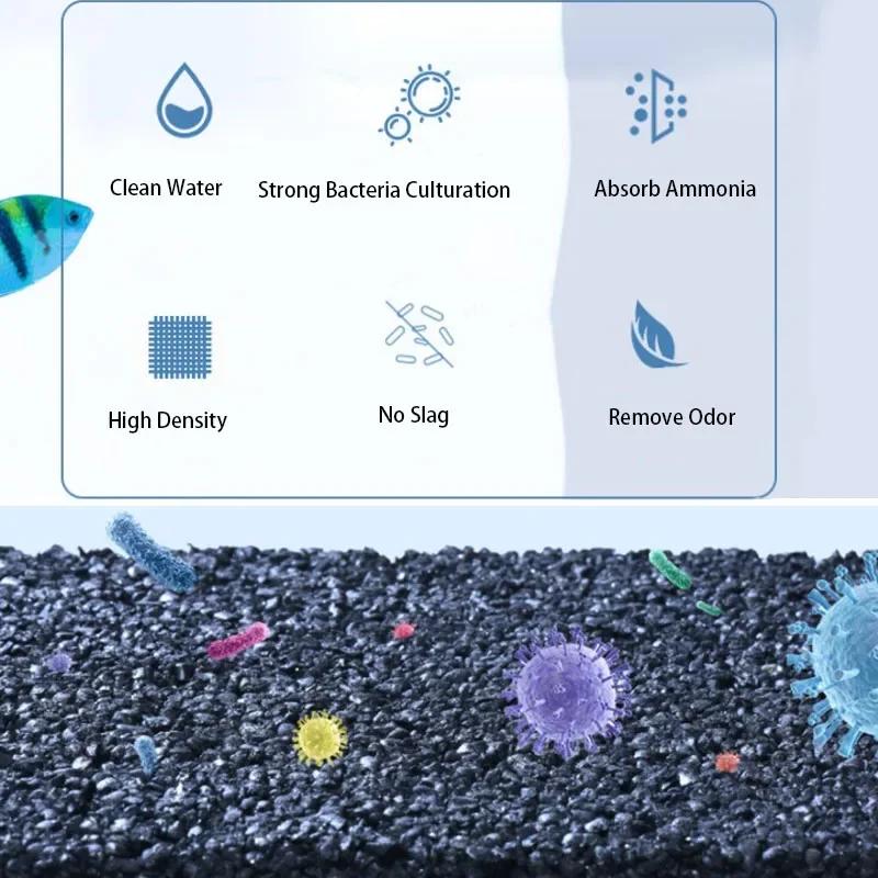 New Aquarium Filter Activated Carbon Ceramic Biochemical House Media Fish Tank Accessories for Aquarium Water Cleaning