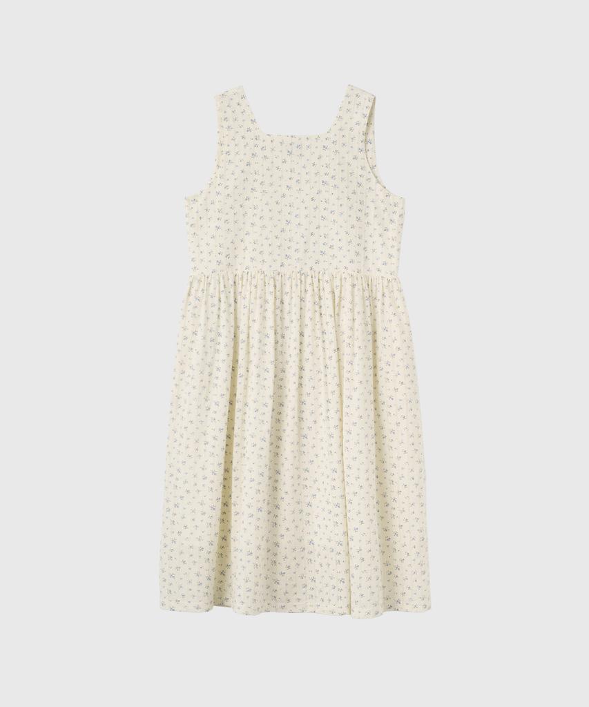 General Idea Loose Fit Sleeveless Floral Dress [Cream] / Gf2Lop517