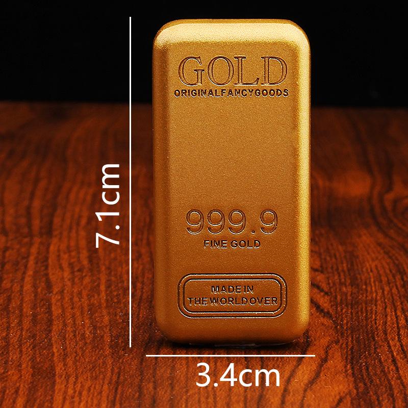 Imitation Gold Bar Handmade Solid Home Ornaments Alloy Simulation Props