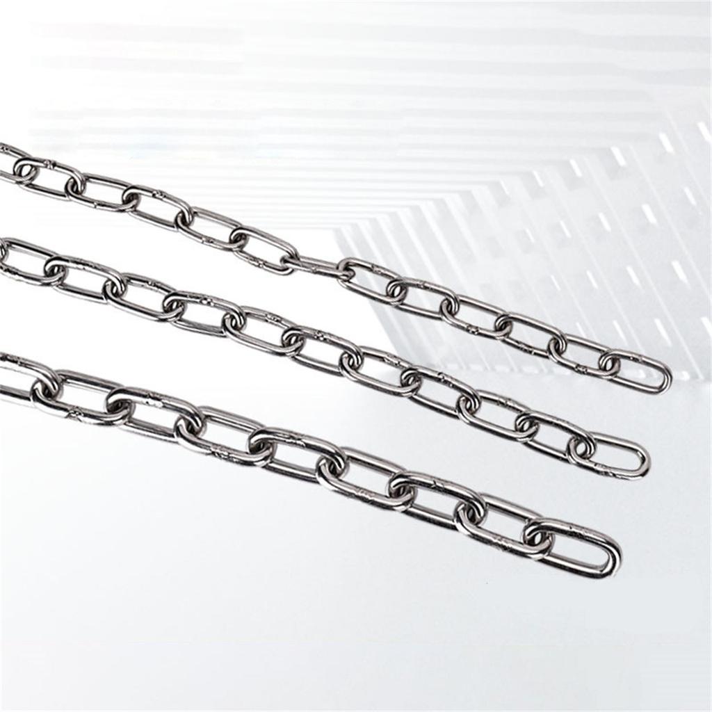 Practical 100cm Galvanized Steel Chain Silver Roll for Hanging Bird Feeders Overhead Lights Artworks and Flowerpots