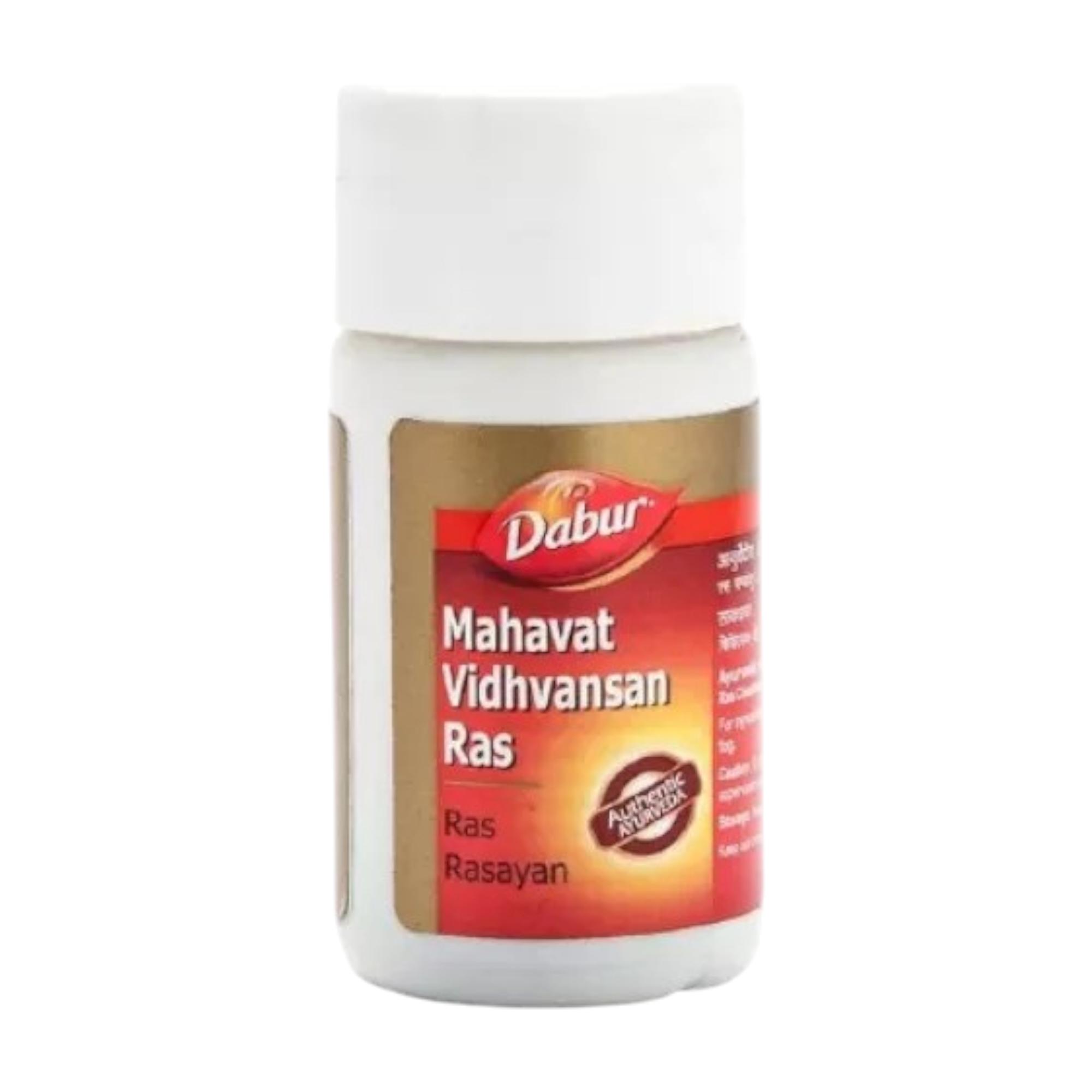

Dabur Mahavat Vidhvansan Tablets 40 Count | Herbal Relief For Joint Pain, Back Spasm, Slipped Disc & Muscle Stiffness Support
