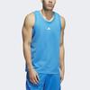 Adidas Tank Tops Men's Blue Crew Neck Moderate Other IL2265