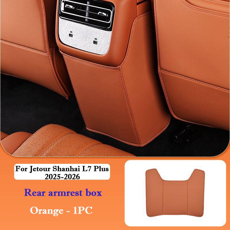 For Jetour Shanhai L7 Plus 2025 2026 Car Rear Anti-kick Pad Special Seat Back Protection Cover Leather Auto Interior Accessories