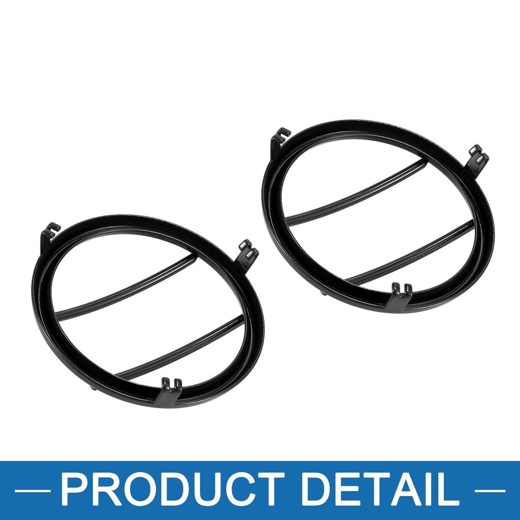 A ABSOPRO Headlight Light Grille Guard Protector Cover for Je ep Wrangler 2007-2017 2 Pack