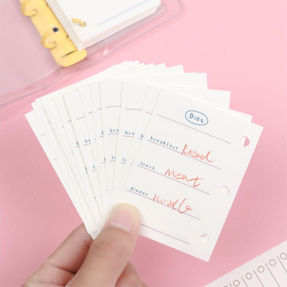 Diary Book Notebook Inner Core Rings Binder Inner Pages Loose-leaf Refill Paper Refillable 3-hole