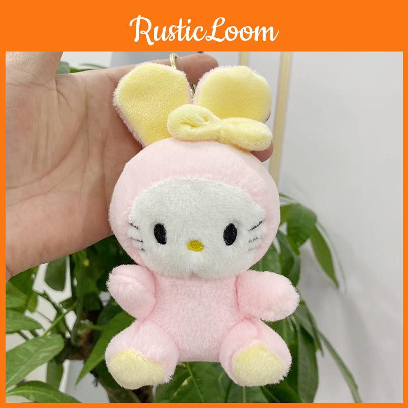 Charming Plush Bunny Keychain Delightful Rabbit Doll For Kids Ideal Gift