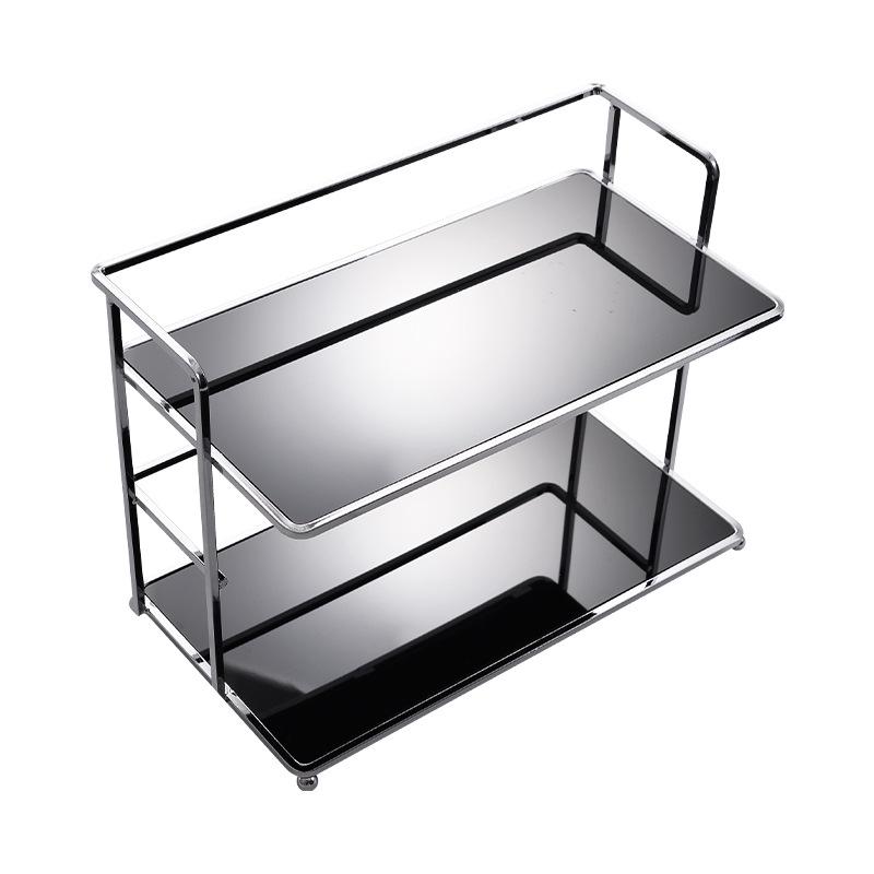 Premium Layered Acrylic Storage Rack for Cosmetics and Cups