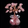 Künstlicher Kristall Geldbaum Figur, Handgefertigte Heilende Naturstein Reichtum Baum Statue, Künstlicher Edelsteinbaum für Heim Büro Tisch Feng Shui Dekor