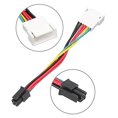 6 Pin To Small 4 Pin Fan Control Board Adapter Cable Connect Fans with Ease
