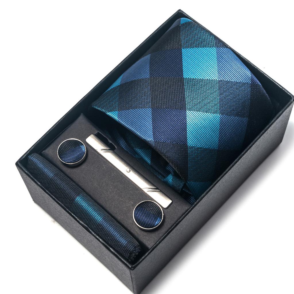 1200-Pin Men'S Tie Net Color Gift Box Tie Set Group Business Dress Wedding Tie Factory
