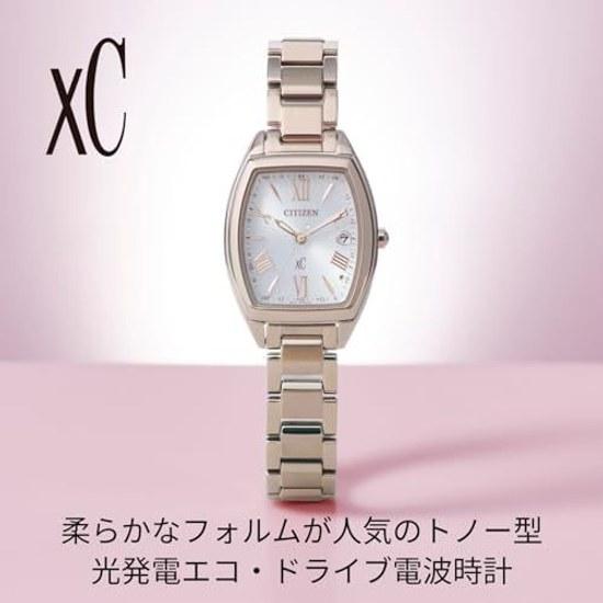 CITIZEN Wristwatch xC (Radio-controlled/Water-resistant/Sakura color) ES9395-53A Tonneau shape Light-powered Eco-Drive Sapphire glass Simple adjust