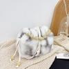 Faux Fur Tote Bag Women's Bucket Bags Plush Luxury Design Ladies Handbags Soft Winter Crossbody Shoulder Bags Bolsa Feminina Sac