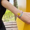 Color Smile Transparent Ball Bracelet Smile Transparent Ball Fashion Bead Bracelet 6 Colors