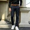 New Men's Slim-fit Casual Pants Pure Cotton Khaki Business Versatile Trousers Trendy Men's Straight-leg Trousers