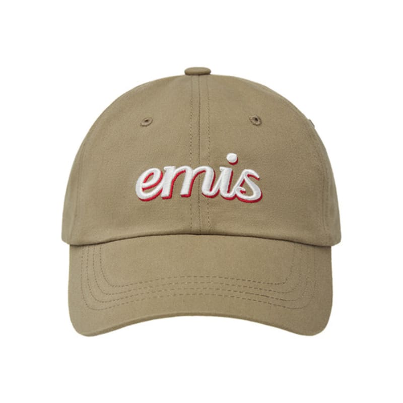 

EMIS LAYERED LOGO BALL CAP-BEIGE BEIGE