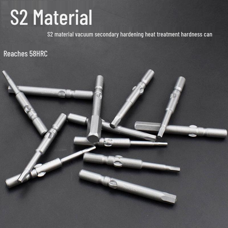 Extended Hexagonal S2 Steel Electric Screwdriver Bit with 5mm/6mm Shank