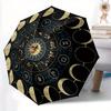 1 Stück Astrologie Rad Automatischer Faltregenschirm, Tragbares & Faltbares Design mit 8 Speichen, Lässiges Outdoor-Accessoire yy250805144